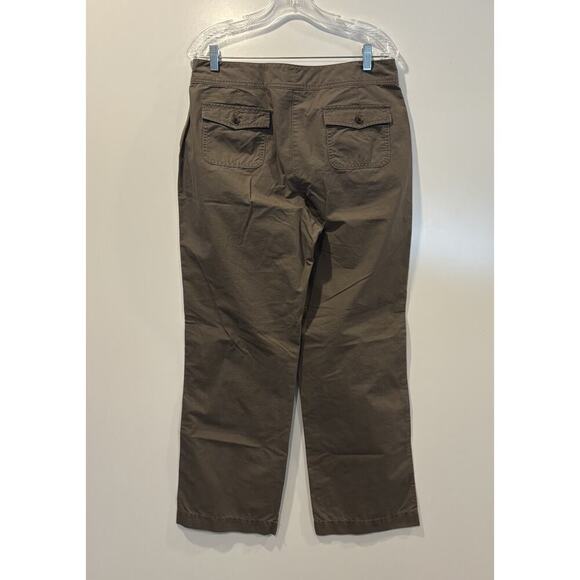 LL‎ Bean Brown Pants Ripstop Gray Hiking Trail Womens Size 12 (1879) - Picture 2 of 7